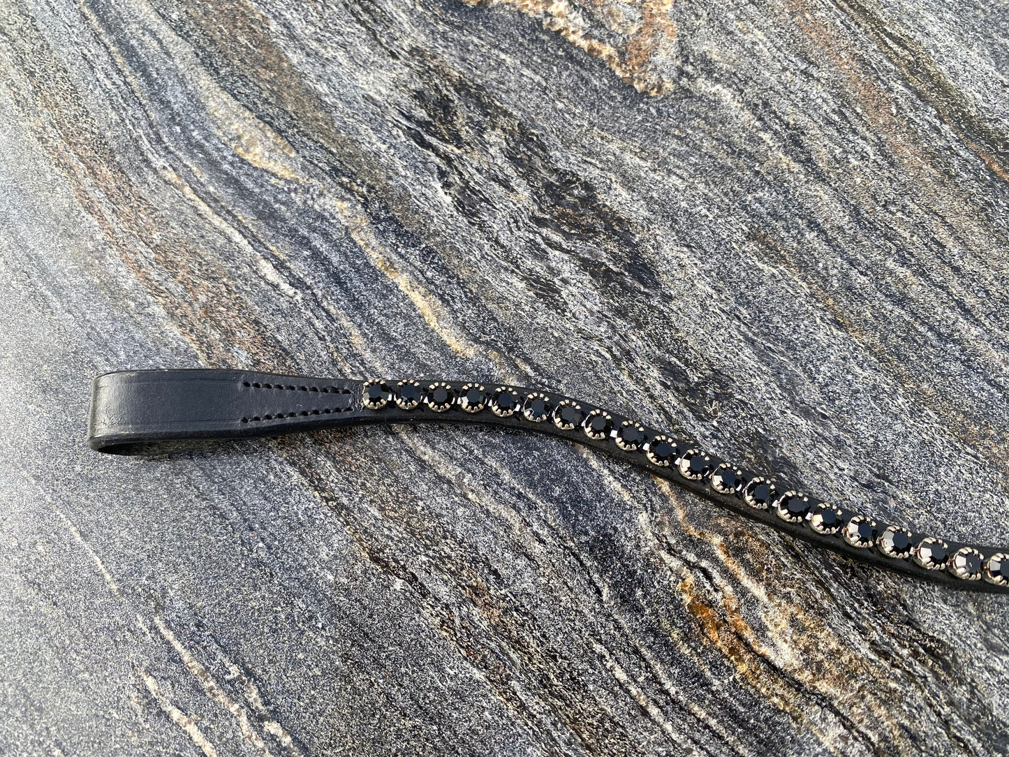 Stirnriemen Black Shine